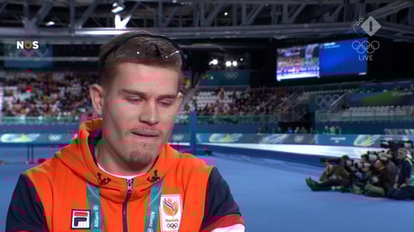 Joep Wennemars voor de camera van de NOS