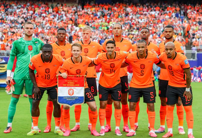 De opstelling van het Nederlands elftal tegen Tunesië