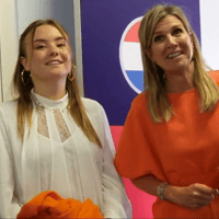 Koningin Máxima trots op de Oranje Leeuwinnen