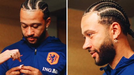 Memphis Depay krijgt diamanten ring