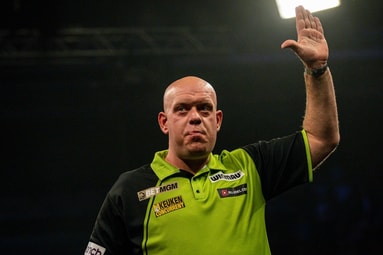 Michael van Gerwen zwaait publiek uit