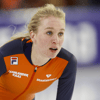 Schaatsster Merel Conijn tijdens het EK Allround
