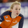 Schaatsster Merel Conijn tijdens het EK Allround