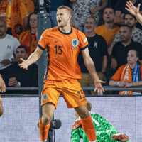 Matthijs de Ligt in actie voor het Nederlands elftal