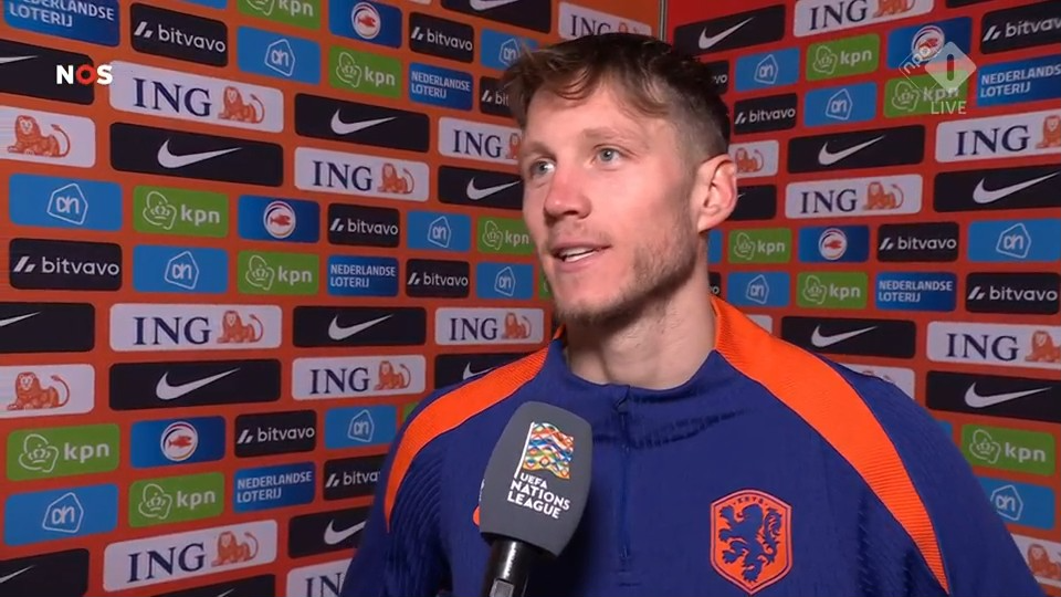 Wout Weghorst in gesprek met de NOS na Nederland - Hongarije