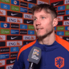 Wout Weghorst in gesprek met de NOS na Nederland - Hongarije