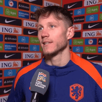 Wout Weghorst in gesprek met de NOS na Nederland - Hongarije
