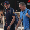 Max (links) en Jos Verstappen