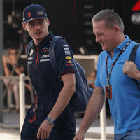 Max (links) en Jos Verstappen