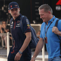 Max (links) en Jos Verstappen