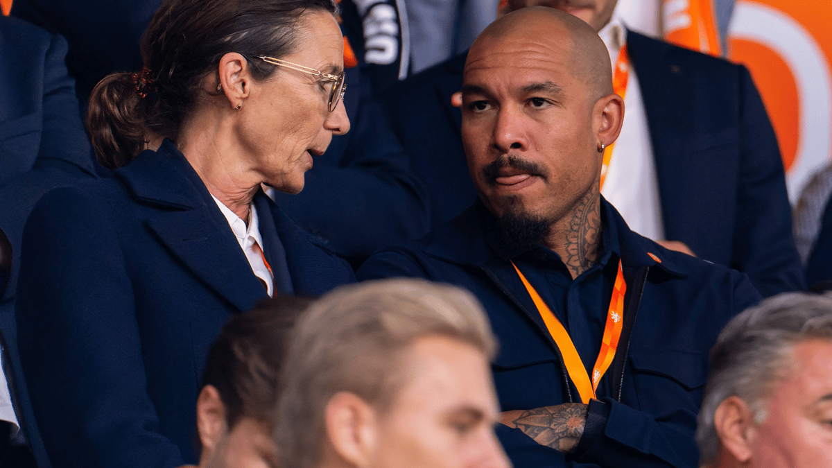 Marianne van Leeuwen en Nigel de Jong