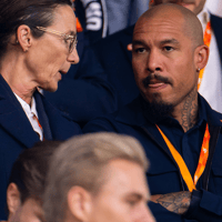 Marianne van Leeuwen en Nigel de Jong