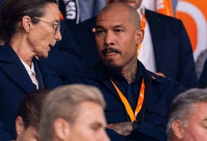 Marianne van Leeuwen en Nigel de Jong