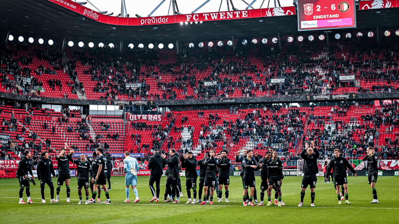 Feyenoord won met 2-6 bij FC Twente