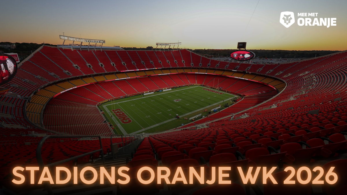 Het Arrowhead Stadium / Kansas City Stadium, het decor van Tunesië - Nederland op WK 2026.