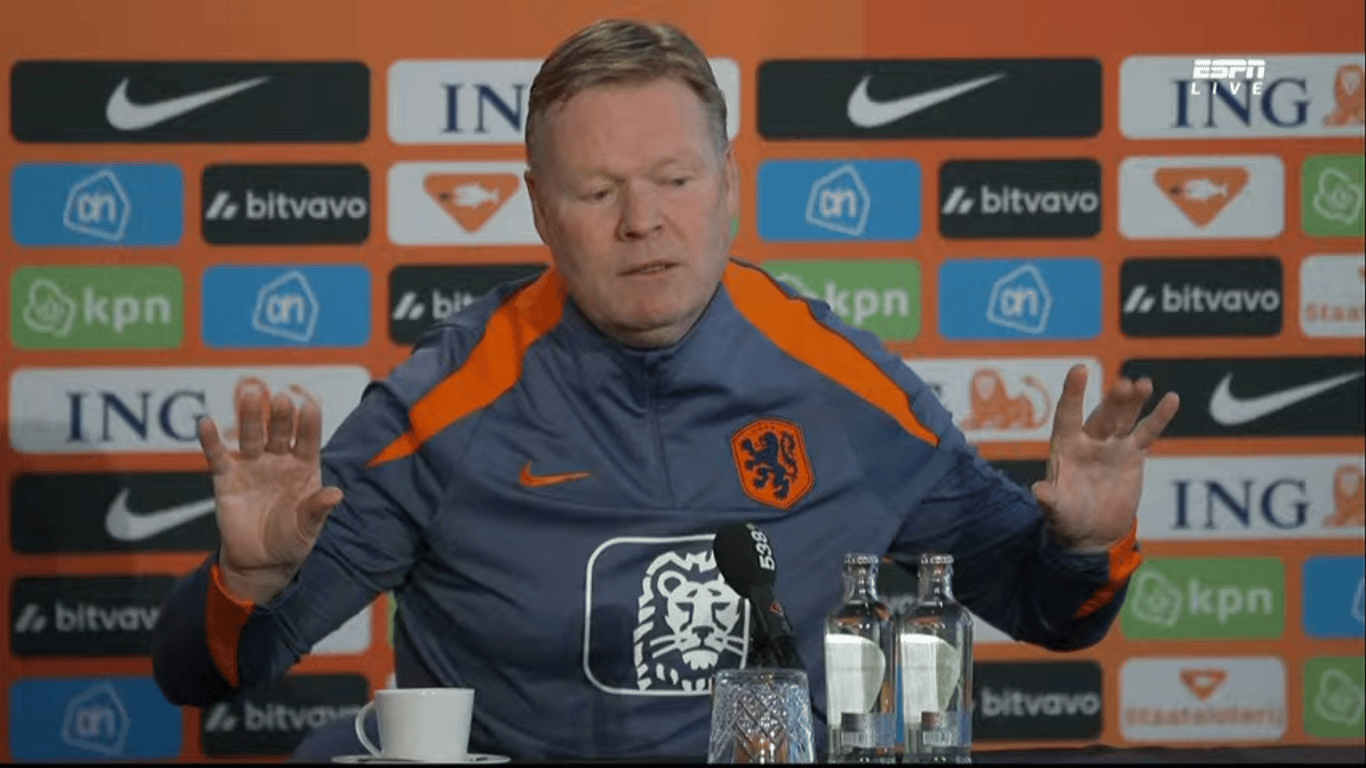 Ronald Koeman, bondscoach van het Nederlands elftal