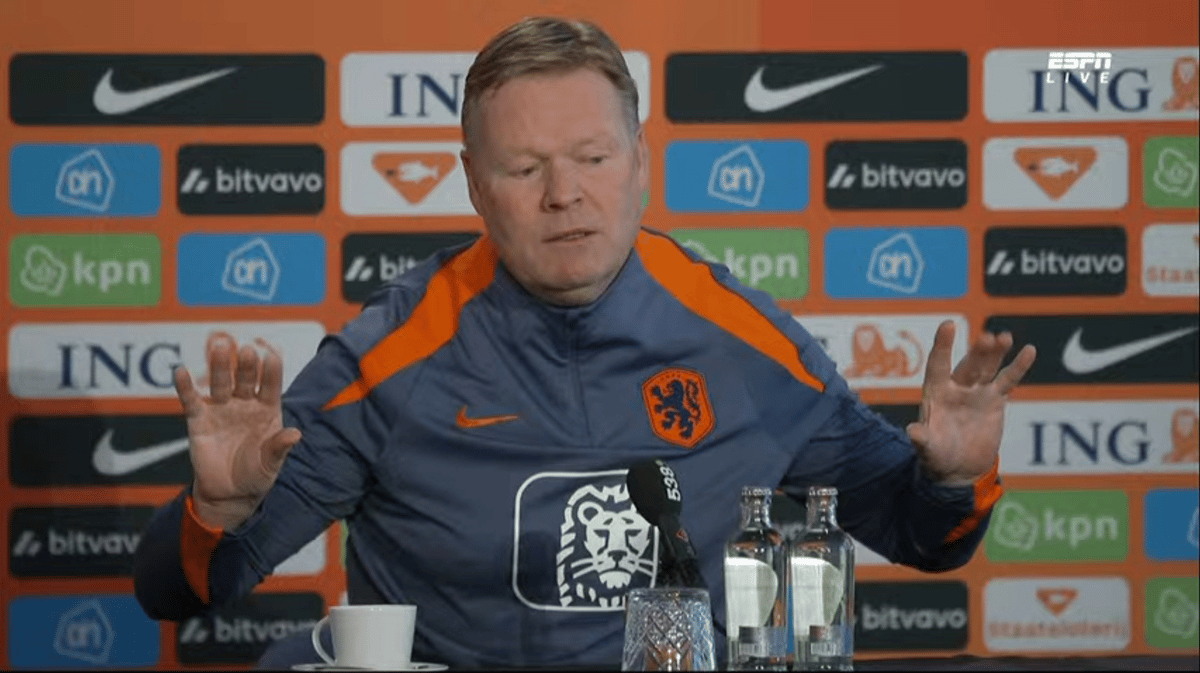 Ronald Koeman, bondscoach van het Nederlands elftal