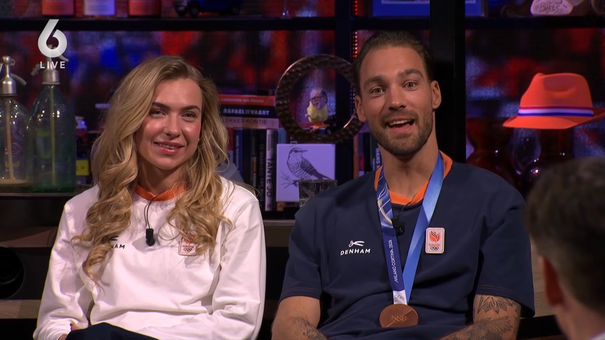 Joy Beune en Kjeld Nuis bij Vandaag Inside