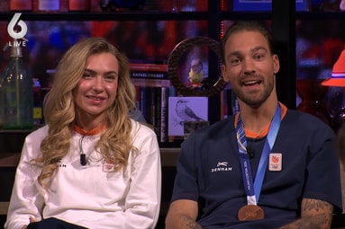 Joy Beune en Kjeld Nuis bij Vandaag Inside