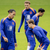 Training van het Nederlands elftal 