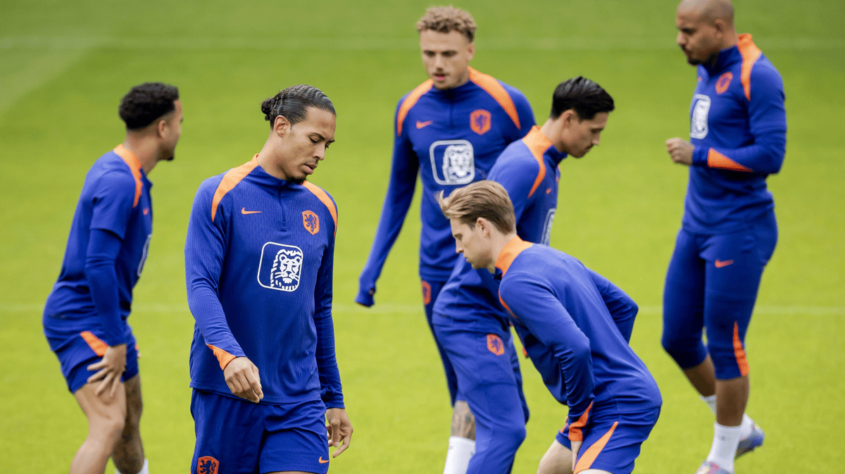 Training van het Nederlands elftal 