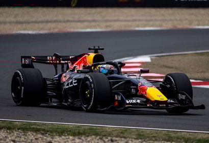 Max Verstappen in de RB22