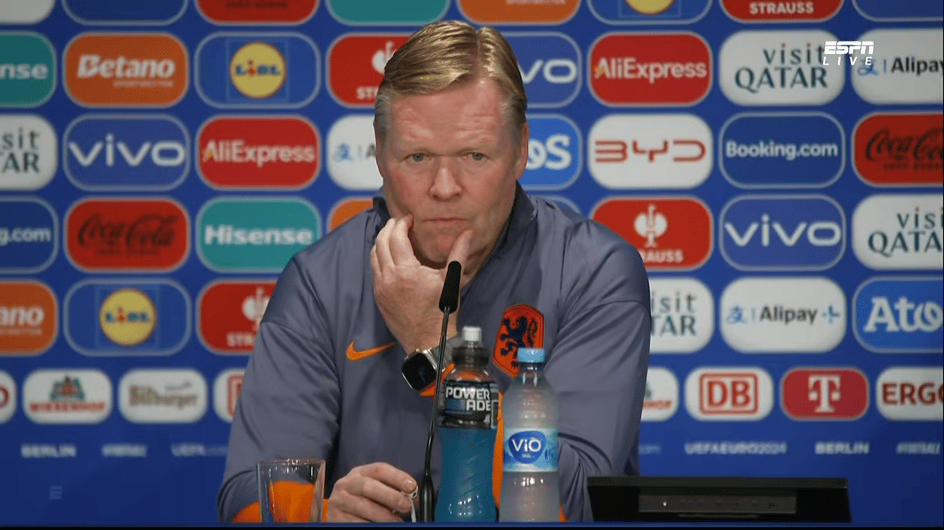 Ronald Koeman, bondscoach van het Nederlands elftal