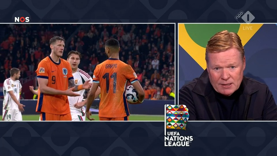 Ronald Koeman blikte na afloop terug op de 2-0 bij Nederland - Hongarije