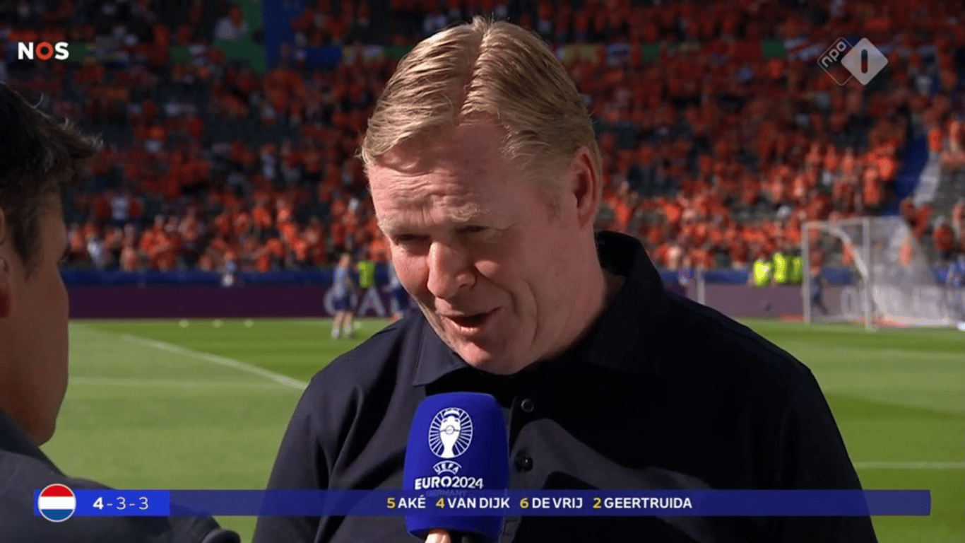 Ronald Koeman, bondscoach van het Nederlands elftal