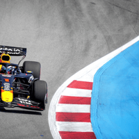 Max Verstappen in zijn RB21