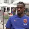 Ezechiel Banzuzi voor de camera van ESPN