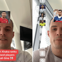 Granit Xhaka herkent Johan Cruijjf niet