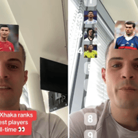 Granit Xhaka herkent Johan Cruijjf niet