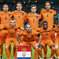 Het Nederlands elftal voorafgaand aan een oefeninterland tegen Frankrijk in 2016