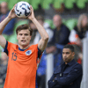 Bjorn Meijer in actie voor Jong Oranje