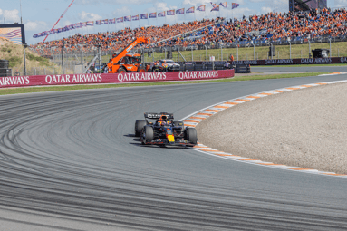 Max Verstappen op het Circuit van Zandvoort