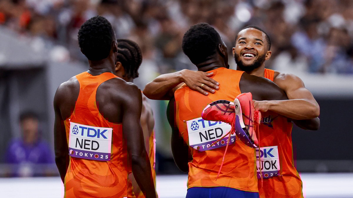 Sprinter stunten en pakken brons op 4x100 meter in Tokio