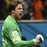 Tim Krul tijdens het WK van 2014