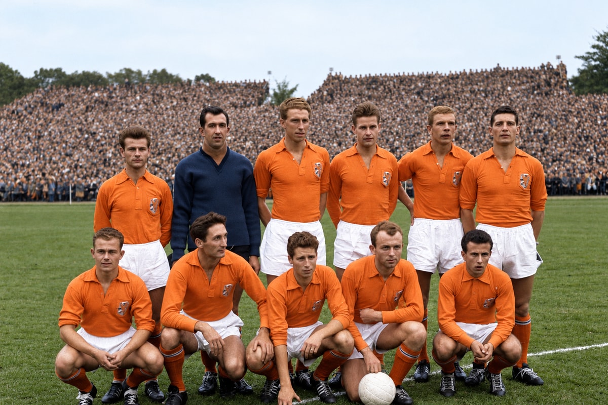 Nederland verloor op 21 oktober 1959 met liefst 7-0 van West-Duitsland.
