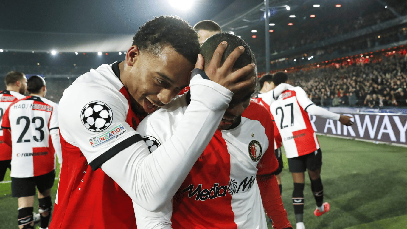 Quinten Timber viert feest bij Feyenoord