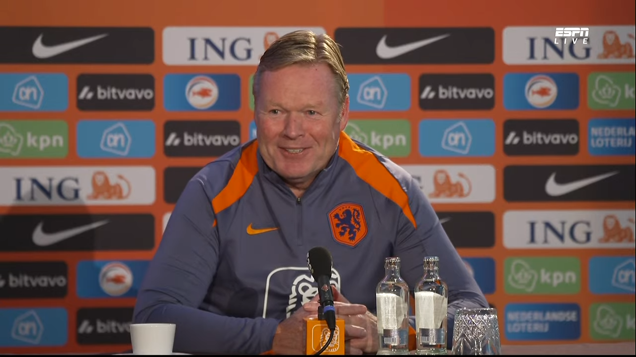 Ronald Koeman, bondscoach van het Nederlands elftal