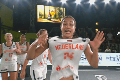 De Nederlandse 3x3-basketbalsters prolongeren hun Europese titel tegen Spanje.