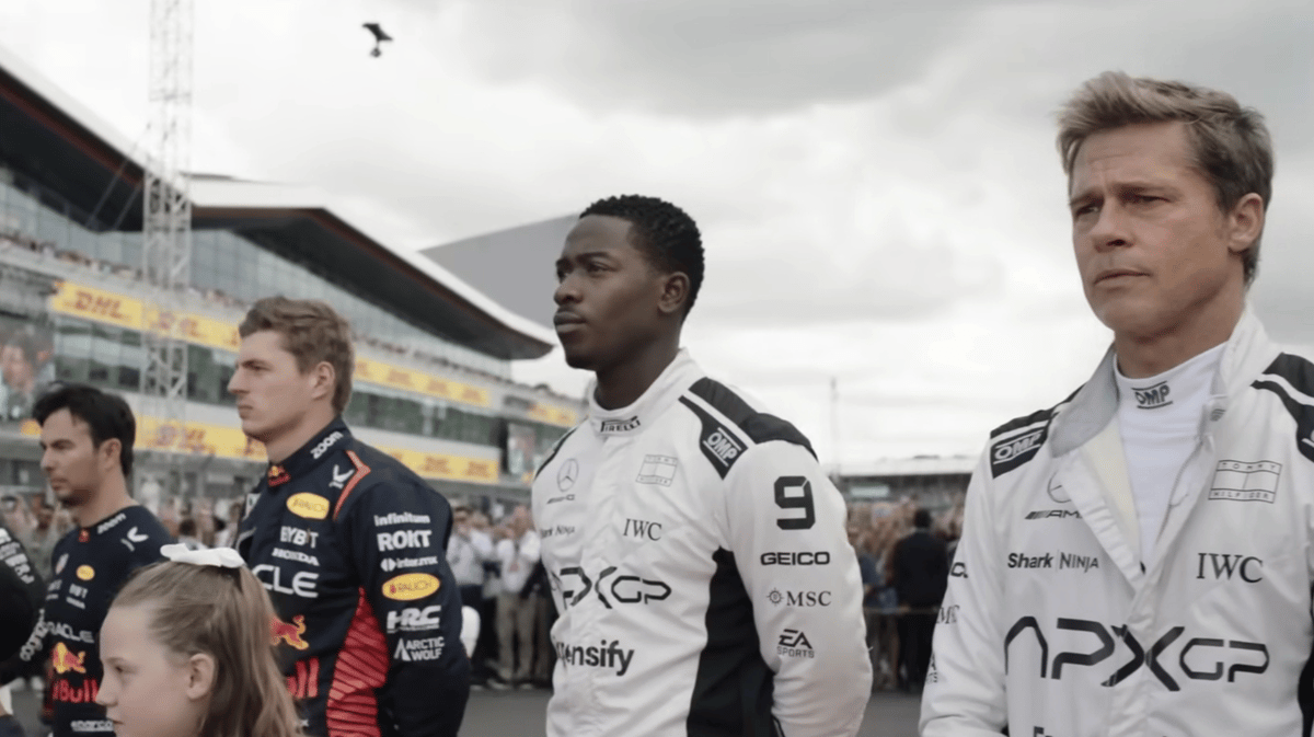 Brad Pitt en Max Verstappen
