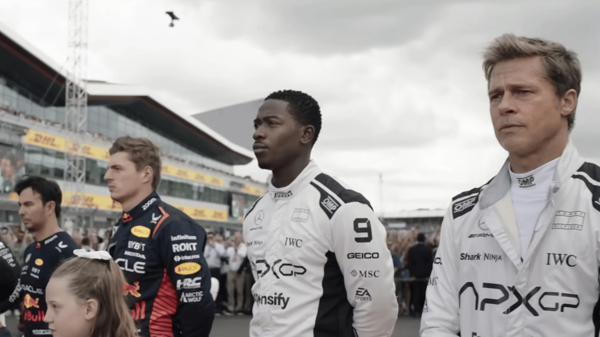 Brad Pitt en Max Verstappen