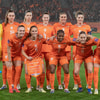 De opstelling van de Oranje Leeuwinnen tegen Ierland