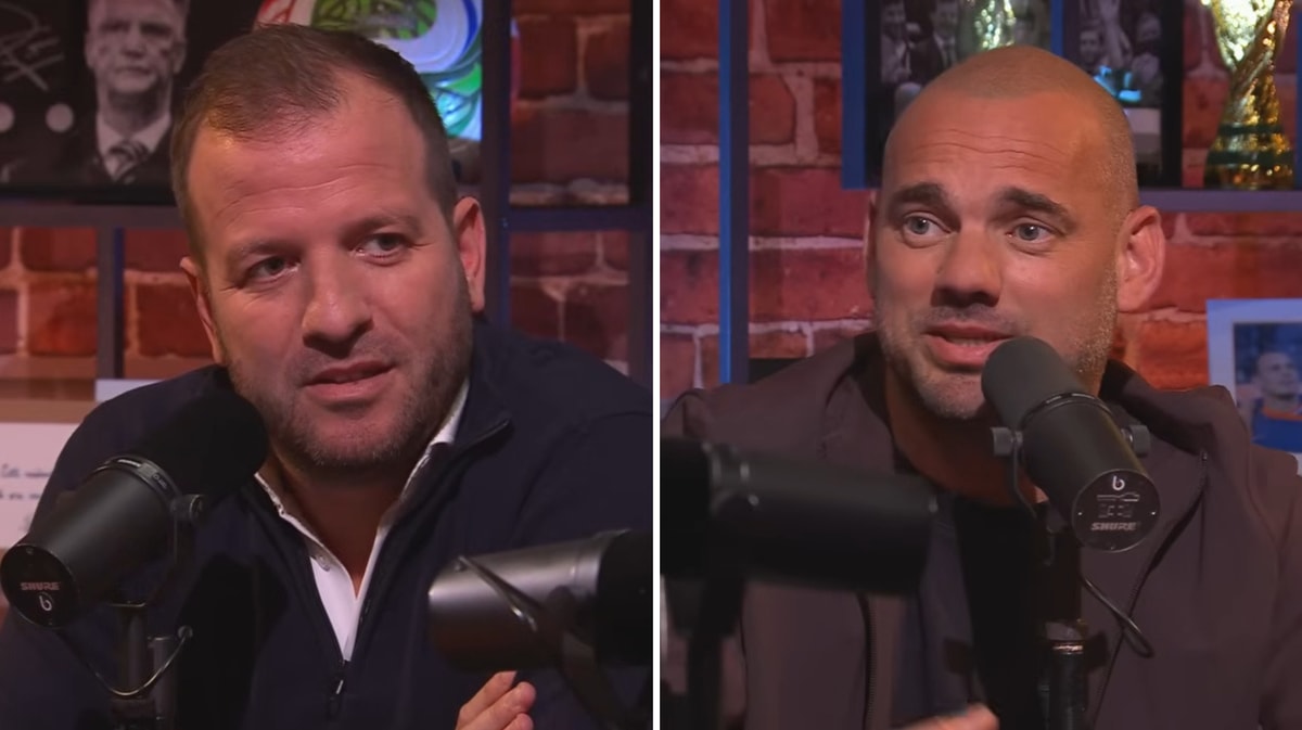 Rafael van der Vaart en Wesley Sneijder