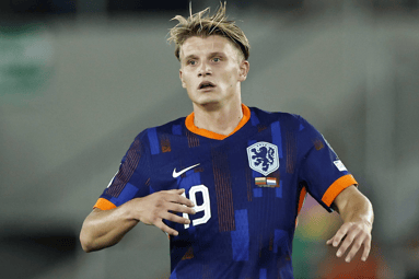 Sem Steijn bij het Nederlands elftal