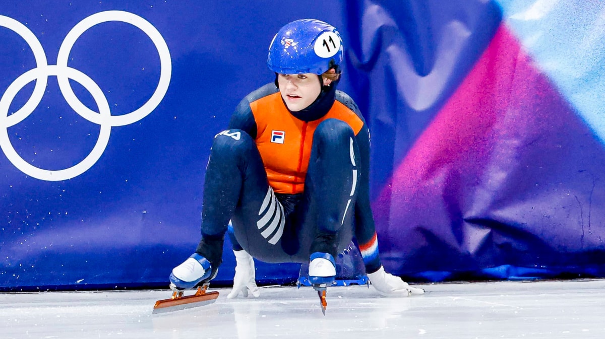 Michelle Velzeboer komt ten val