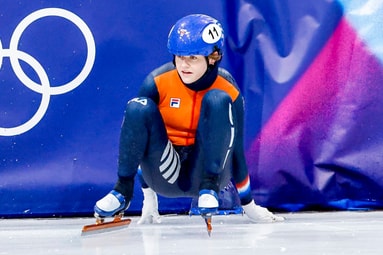 Michelle Velzeboer komt ten val