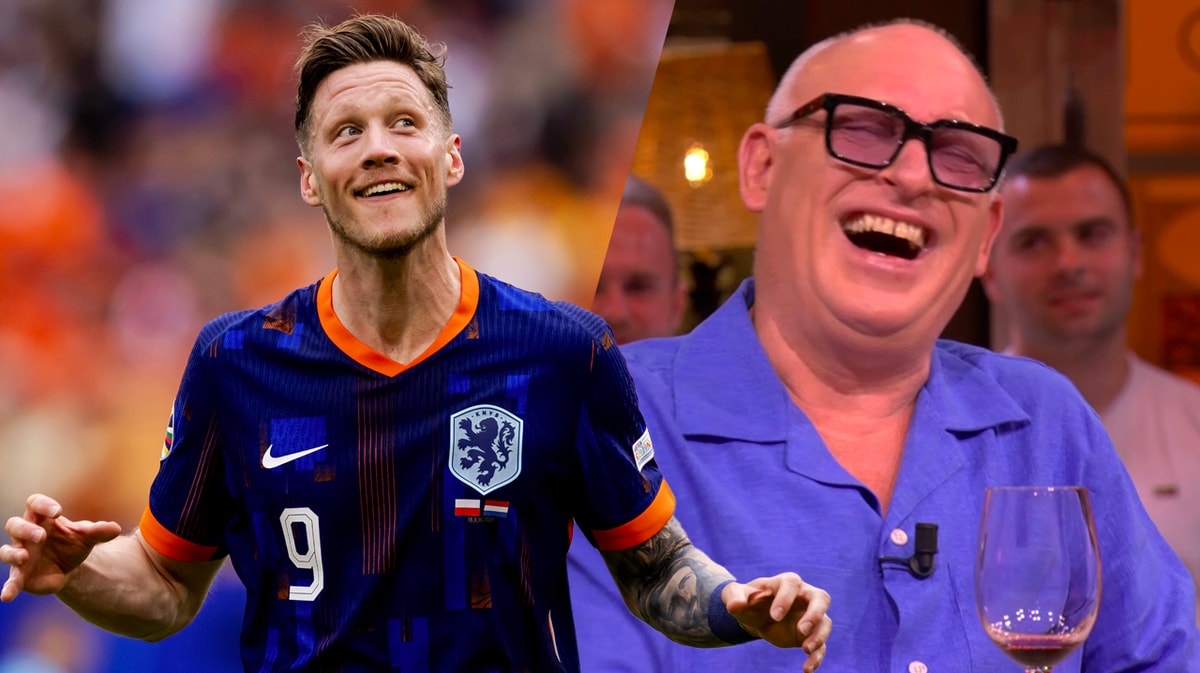 René van der Gijp tijdens Vandaag Inside Oranje